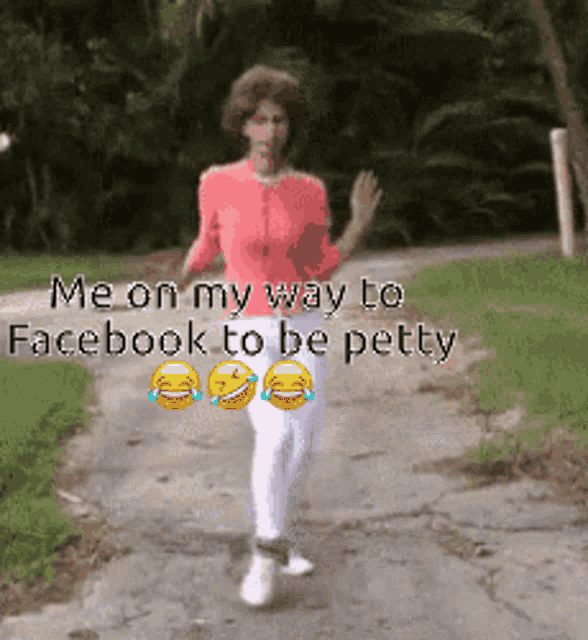 Me On My Way To Facebook To Be Petty GIF - Me On My Way To Facebook To Be Petty Skipping GIFs