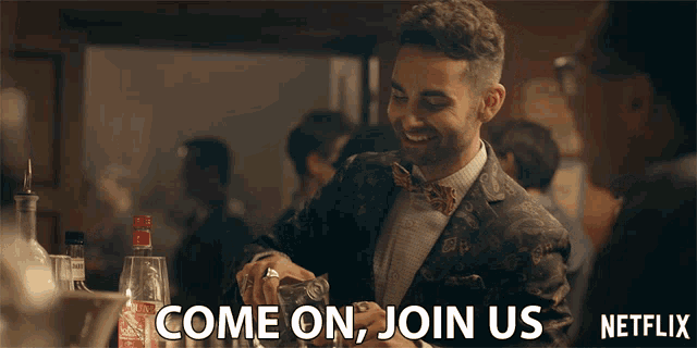 Come On Join Us GIF - Come On Join Us Have A Drink GIFs