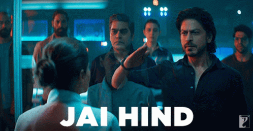 Shah Rukh Khan Pathaan GIF - Shah Rukh Khan Pathaan Jai Hind GIFs