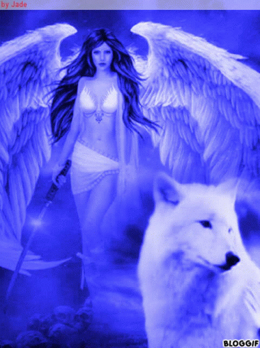 Angel Wolf GIF