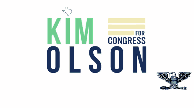 a sign for kim olson for congress in tx-24