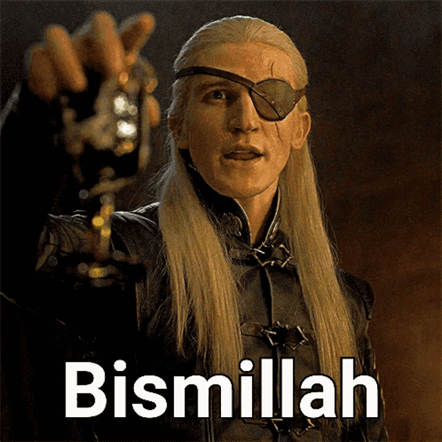 Aemond Targaryen Bismillah GIF - Aemond Targaryen Bismillah Hotd GIFs
