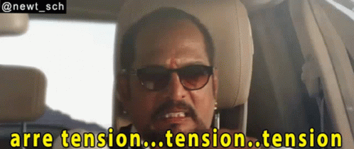 Welcome Back Arre Tension GIF - Welcome Back Arre Tension Tension Tension GIFs