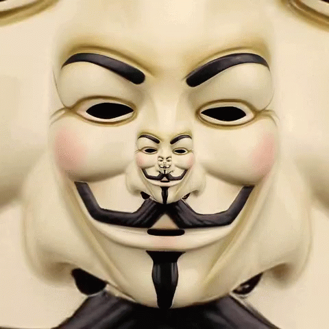 Mask Face GIF - Mask Face Anonymous GIFs