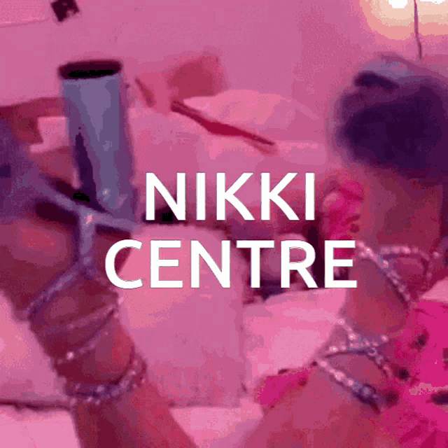 a picture of a woman with the words nikki centre on it