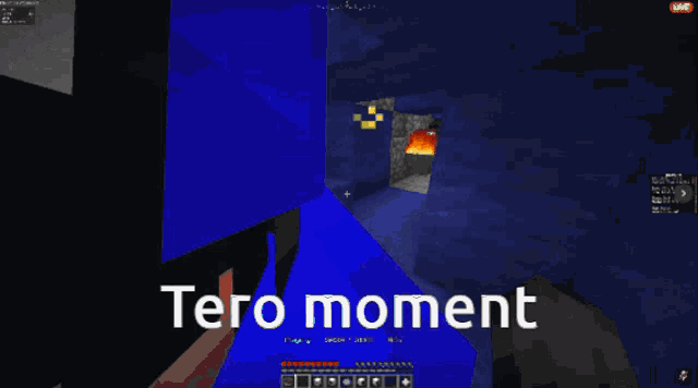 a screen shot of a video game with the words tero moment