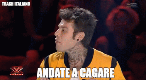 X-factor GIF - Xfactor Fedez Andate A Cagare GIFs