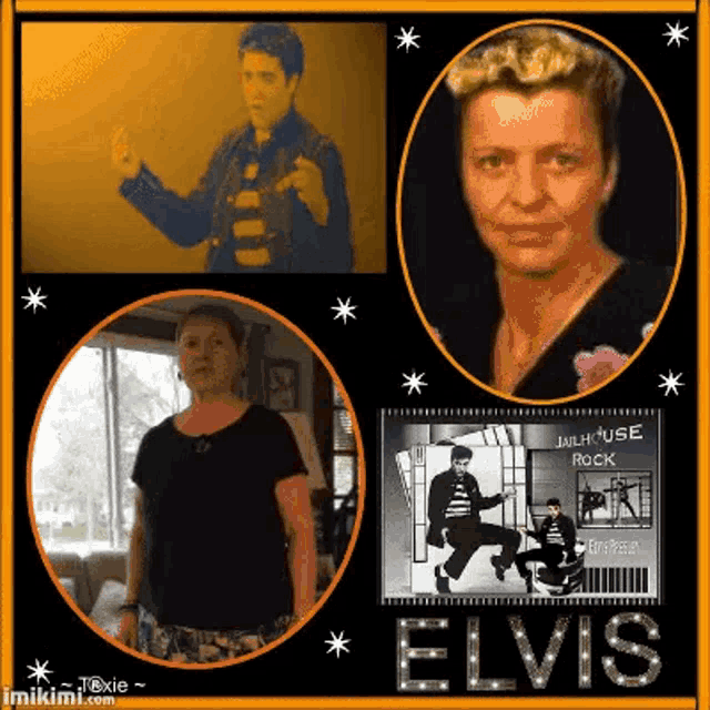a picture of elvis presley and a woman