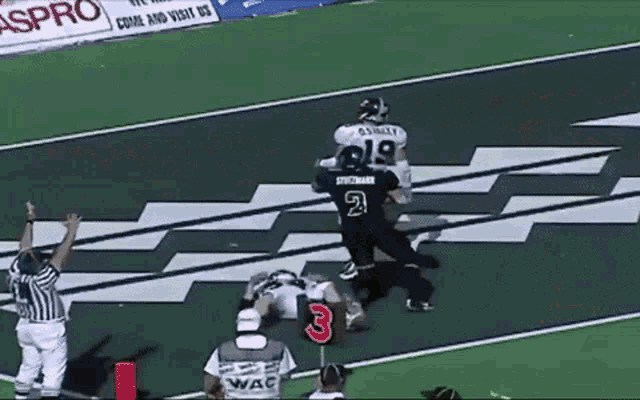 a football player with the number 2 on their jersey