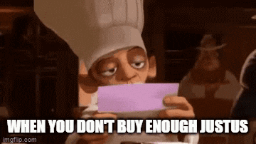 a man in a chef 's hat is holding a piece of paper in his hand .