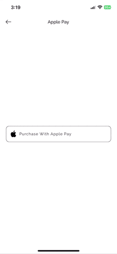 a screenshot of an apple pay app with a double click to pay option
