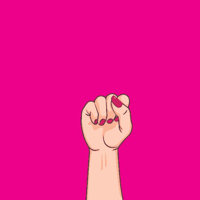 a girl 's leadership academy poster with a woman 's fist