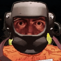 a close up of a man wearing a gas mask and a helmet