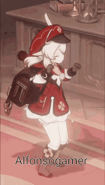 a cartoon character is dancing with the name alfonsogamer on the bottom