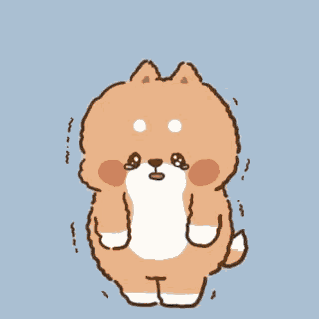 a cartoon drawing of a dog with chinese writing