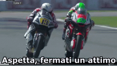 Fenati Romano Moto Motogp Motociclista Freno Fermati GIF - Fenati Romano Moto Moto Gp GIFs
