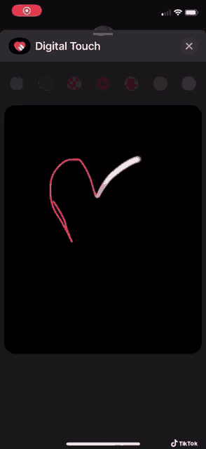 a digital touch app on a cell phone