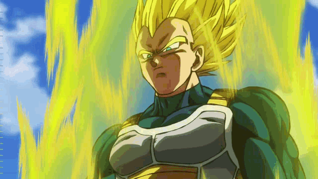 a close up of a cartoon character 's face with yellow hair