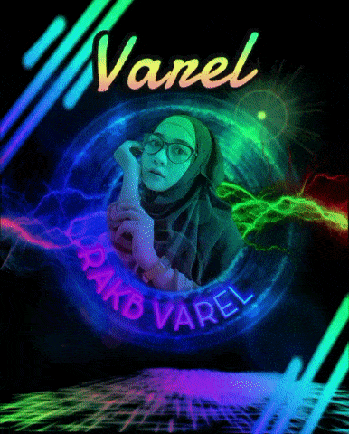 a picture of a woman in a hijab with the name varel
