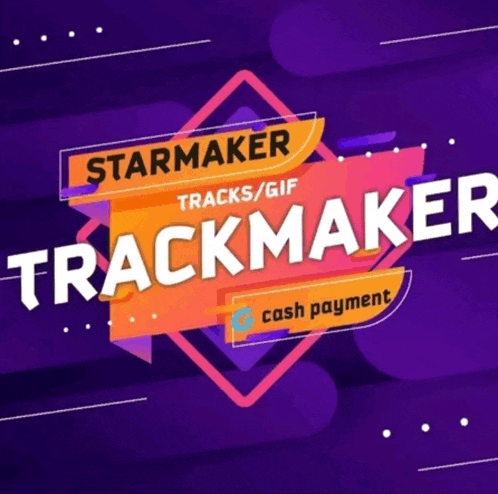 a logo for starmaker tracks / gif trackmaker cash payment