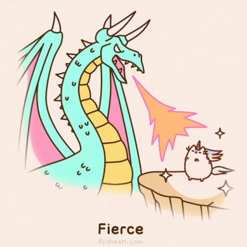 Fierce Dragon GIF - Fierce Dragon Pusheen GIFs