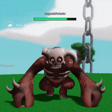 a monster in a video game with the name emgaxelda 's avatar on it