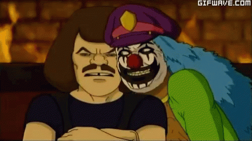 Metalocalypse Clown GIF - Metalocalypse Clown Awkward GIFs