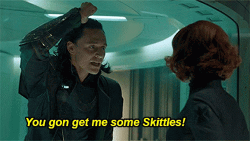 Loki Skittles GIF - Loki Skittles You Gonna GIFs