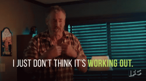 Not Working Out GIF - John C Mc Ginley I Just Dont Think Its Working Out Stan Against Evil GIFs