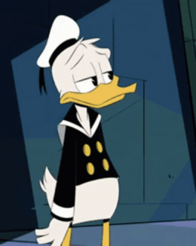 Donald Duck Eyeroll GIF - Donald Duck Eyeroll Ducktales GIFs