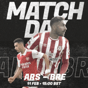 a poster for a match between ars and bre on feb 11