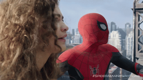 Did You See That Mj GIF - Did You See That Mj Peter Parker GIFs