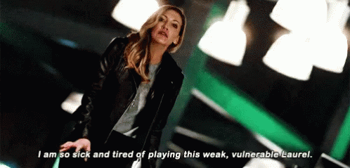 Katie Cassidy Sick And Tired GIF - Katie Cassidy Sick And Tired Arrow GIFs