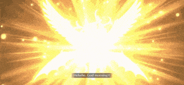 a screenshot of a video game that says ' hehe god morning ' on it