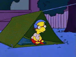 Simpsons Camping GIF