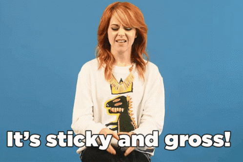 Lindsey Stirling Sticky GIF - Lindsey Stirling Sticky Gross GIFs