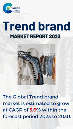 a trend brand market report for 2023 shows clothes hanging on racks