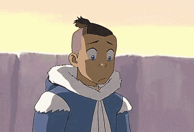 a cartoon boy with a ponytail is wearing a blue jacket and a scarf .