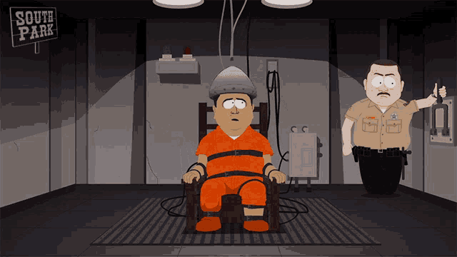 Electric Chair George Zimmerman GIF - Electric Chair George Zimmerman South Park GIFs