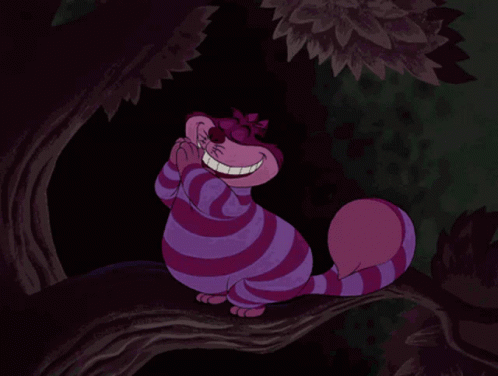 Cheshire Cat Alice In Wonderland GIF - Cheshire Cat Alice In Wonderland Swim In Air GIFs