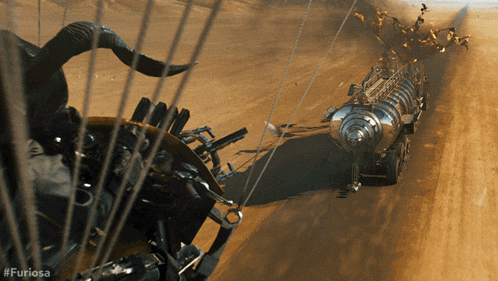 a picture of a vehicle with the hashtag #furiosa on it