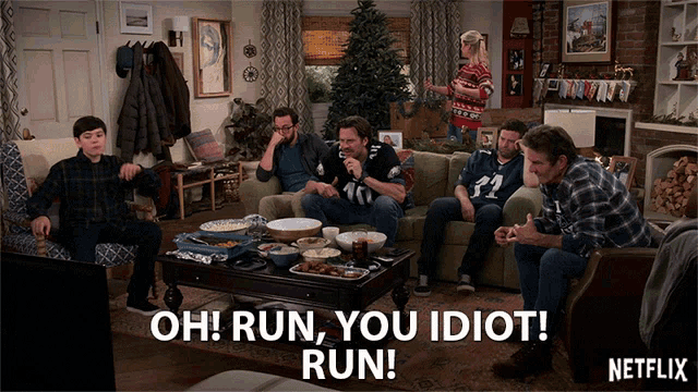 Run You Idiot Run Run GIF - Run You Idiot Run Run Watching GIFs
