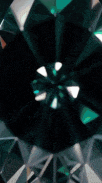 a circular object with a heart in the center is surrounded by diamonds