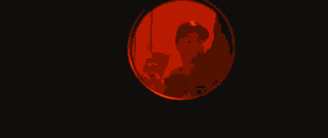 a close up of a fire with a blurred image