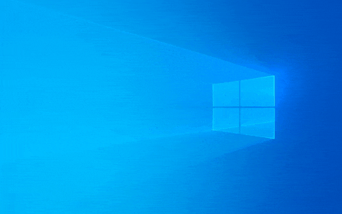 a blue background with a windows logo on it