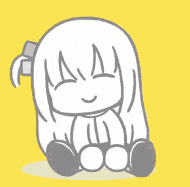 a drawing of a girl with a bow in her hair