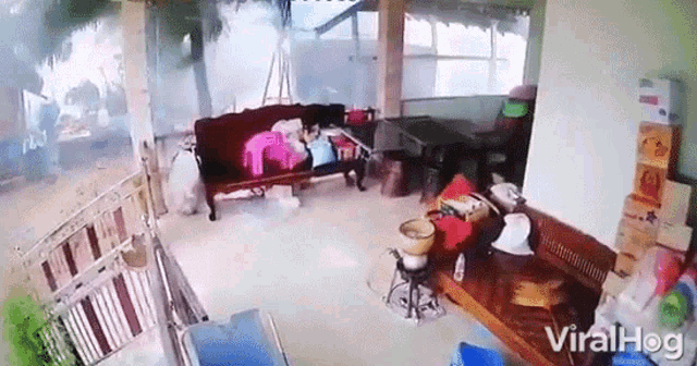 House Collapses Viralhog GIF - House Collapses Viralhog Strong Winds GIFs