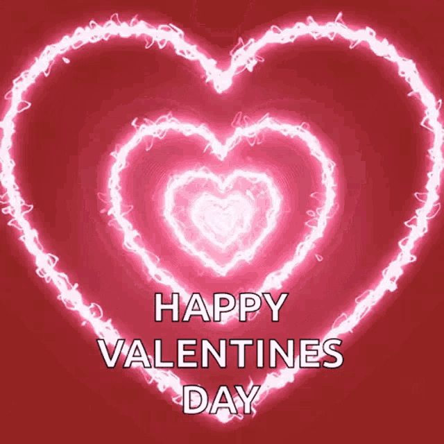 a valentine 's day greeting card with a pink heart and the words happy valentine 's day