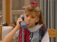 Stephanie Tanner Phone Call GIF - Stephanie Tanner Phone Call Full House GIFs