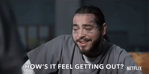 Hows It Feel Getting Out Post Malone GIF - Hows It Feel Getting Out Post Malone Spenser Confidential GIFs